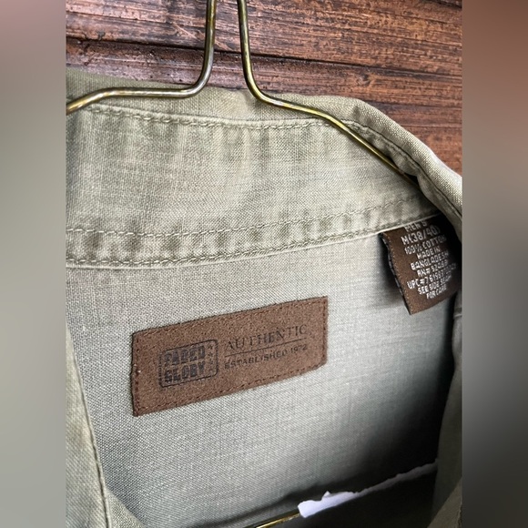 90s Faded Glory Heavy Long Sleeve Button Up Medium Gray - Picture 2 of 8